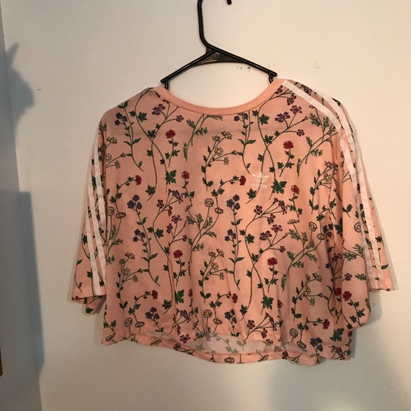 light pink adidas top